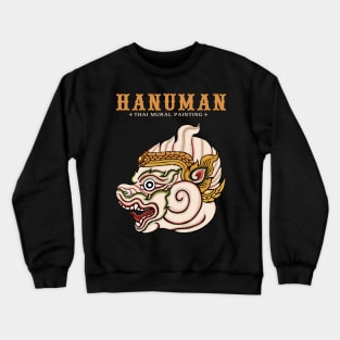 Hanuman Thai Mural Painting Crewneck Sweatshirt